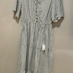 Green and white maxi dress (L) Size L Photo 0