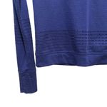 Athleta  Long Sleeve Laser Cut Sweater Royal Blue Size XXS Photo 1