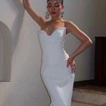 House Of CB NWOT Tamara Ivory Strapless Corset Maxi Dress sz XL Photo 0