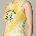 Grateful Dead Tie Dye Top Ribbed Tank Dancing Skeletons Festival XXL Photo 0