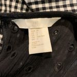 H&M Black Eyelet Ruffle Shift Dress Sz 2 Cotton Photo 10