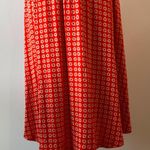 Anthropologie Maeve by Brianne Cowl Neck Daisy Print Dress Orange Size M Photo 5