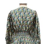 Trovata Silk Blend Celestial Custer Dolman Sleeve V neck Dress Size Small Blue Photo 6