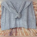 cupio Light Gray Cowl Neck Blanket Soft Sweater Photo 2