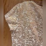 J. McLaughlin  Ariana Champagne Gold Metallic Palm Leaf Party Cocktail Dress Sz 6 Photo 11