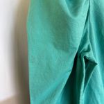 Vtg Teal Prairie Pioneer Lace Up Midi Dress Puff Sleeve Country Rodeo Stagecoach Green Size 16 Photo 7