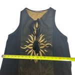 MYSTERY Executive design embroidered Black and Gold Sunburst Kaftan Dress Size L Photo 7