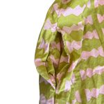 Anthropologie Bel Kazan  Women’s Strapless Geometric Print Green Pink Midi Dress Photo 7