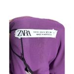 ZARA  Purple Mini Cocktail Dress Women S Cutout Front Chiffon Ruched Sexy NYE NWT Photo 6