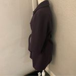 Gap Purple Belted Pea Coat M Indie Vanguard Classic Preppy Corporate Academia Photo 3