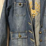 Faded Glory  Embroidered Floral Jean Jacket Photo 3