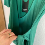Privacy Please Revolve Green Wrap Mini Dress Photo 7