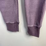 Zyia  Dont Wake Me Up Lilac Thermal Waffle Knit Joggers Pants Loungewear M New Photo 5