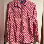 Le Tigre pink boston print button up shirt Size M Photo 0