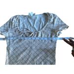 Pink Rose Y2k Style Crop Top Drawstring Detail Ribbed Scoop Neck Floral Print S Photo 5