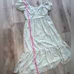 Mimi Chica  NWT floral midi dress blue L Photo 8