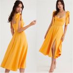 House Of CB Alicia Tangerine Orange Midi Sun Dress XS NWT Photo 5