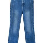 Free People We the Cross My Heart Straight Denim High Rise Jeans Photo 5