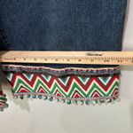 Alice + Olivia Women's Wide Leg Crop Jeans Wide Leg Beaded Bohemian Photo 8