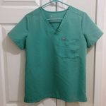 FIGS Technical Collection Teal V-Neck Short Sleeve Scrubs Shirt Women’s Size XS Photo 0