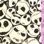 Jack Skellington Nightmare Before Christmas Quilted Makeup Bag Pouch Case Tote Black Photo 3