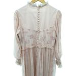 Ivy City Co Last Songbird Dress M Pink Pleated Tulle Gown Cottagecore Floral Size M Photo 8