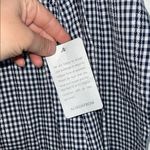 Adelyn Rae NWT  Deep Navy and White Gingham Off-Shoulder Dress sz S Photo 5