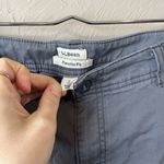 LL Bean Khaki Pants Women's Size 14 Petite Classic Fit Blue Flat Front Loose Gray Photo 3