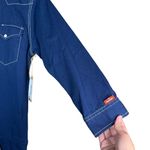 Denimist Dark Wash Button Down Cowboy Romper Size Medium NWT Blue Photo 4