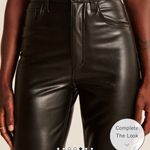 Abercrombie & Fitch Vegan Leather 90’s Straight Pants Photo 1