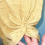 Altar'd State Altar’d State v neck mustard yellow knot front women’s tank top Photo 4