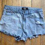 REWASH  Women's Blue Distressed Denim Shorts Photo 0
