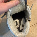 P448  Star White Zebra Embossed High Top Leather Sneaker Size 37/7 US Photo 6