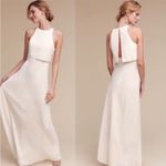 BHLDN  Jill Stuart Iva Crepe Maxi Dress Gown Ivory Size 2 Anthropologie Photo 1