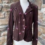 ITW By Claude Brown Corduroy Paisley Blazer Size 4 Photo 4