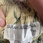 Vintage Y2K Sz L Maxi Skirt Tiered Gauze Beige Boho Cottagecore Floral Prairie Yellow Size L Photo 4