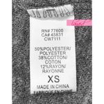 Chaser Triblend Front Neck Vent Shirttail Tee Grey Heather Choker Cut-Out Top XS Photo 3