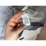 Vilagallo Women's Blue White Striped Fringe Cap Sleeve Sheath Dress 44 / 10 Photo 1