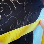 Notations  Vintage Black Velvet Top Whimsigoth Gothic Romantic Holiday 1X Photo 4