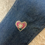 NWT Vintage 80s Cedars Beaded Embellished High waist jeans Blue Size 10 Photo 4