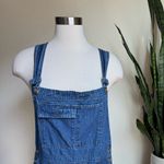 Vintage 90s Denim Shortalls – Size M – Dark Wash Cotton Overalls Blue Size M Photo 6