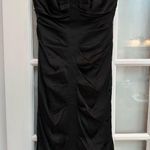 Nicole Miller Classic Timeless Black Silk Corset Bow Strapless Dress Size 6 S Photo 0