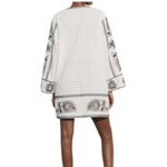 ZARA  EMBROIDERED SHORT DRESS WHITE Photo 2