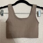 Set Active  sand color Sculptflex Box Cut Ribbed Women's Sports Bra size XS Photo 1