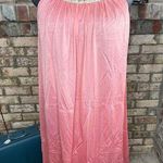 nightgown satin lace collar pink floral Size M Photo 0