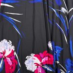 Ralph Lauren Lauren  Dress Women Floral Sleeveless Preppy Black Pink Blue‎ Size 2 Photo 5