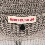Rebecca Taylor Grey Chunky Cap Sleeve Open Knit Cardigan Sweater Wool Mohair XS Photo 7