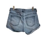 H&M  Blue Rolled Cuff Booty Shorts Size 4‎ Photo 3