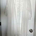 Elegant Sheer White Kimono Size L Photo 0
