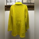 For Cynthia  Yellow 100% Nubby Wool Hi Low Swing Coat Blazer Sz M yellow sunshine Photo 1